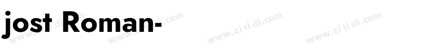 jost Roman字体转换
